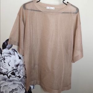 NWOT Sheer going out top